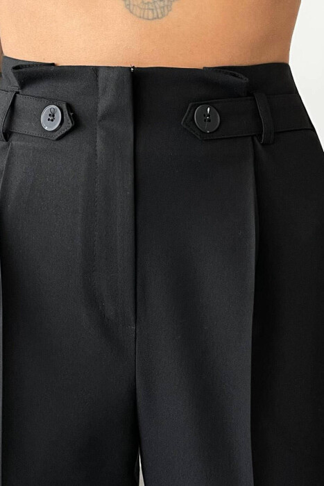 SIMPLE WOMAN TROUSERS IN BLACK COLOR - 2