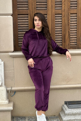 SIMPLE WOMAN VELVET SUIT PURPLE/LEJLA 