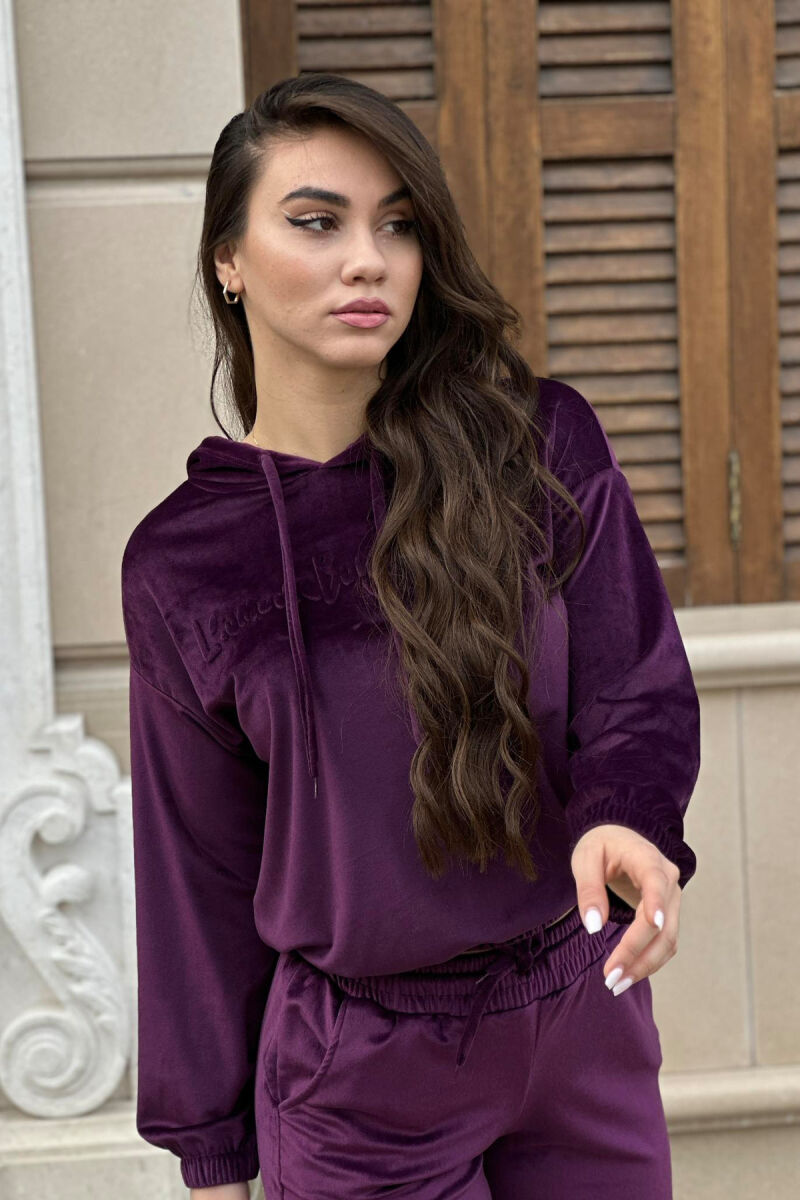 SIMPLE WOMAN VELVET SUIT PURPLE/LEJLA - 3