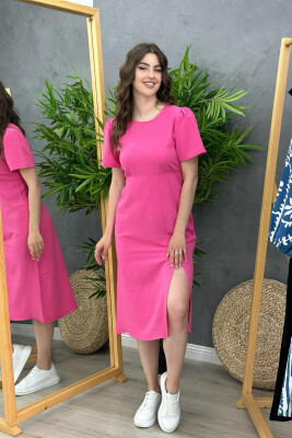 SIMPLE WOMEN DRESS PINK/ROZE 