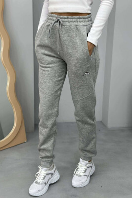 SIMPLE WOMEN FLUFFY SWEATPANTS LIGHT GREY/GZ 