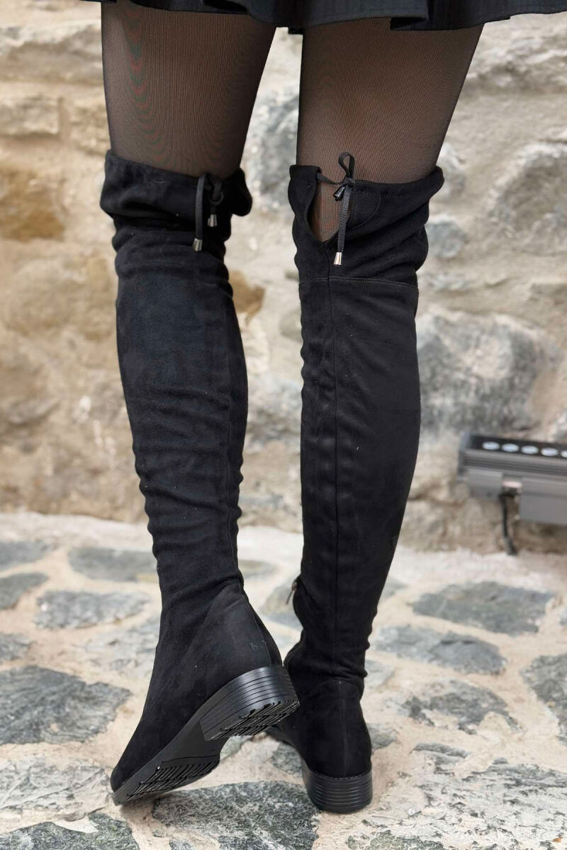 SIMPLE WOMEN KNEE HIGH BOOTS BLACK/ E ZEZE - 3