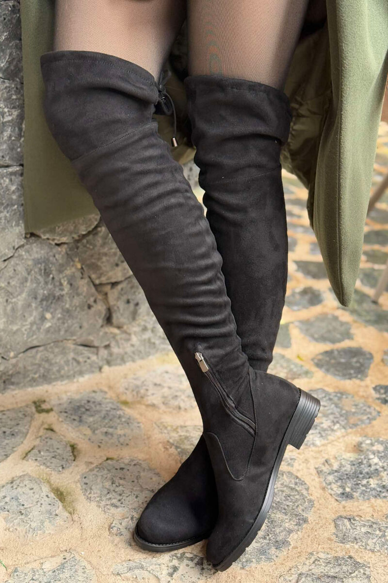 SIMPLE WOMEN KNEE HIGH BOOTS BLACK/ E ZEZE - 5