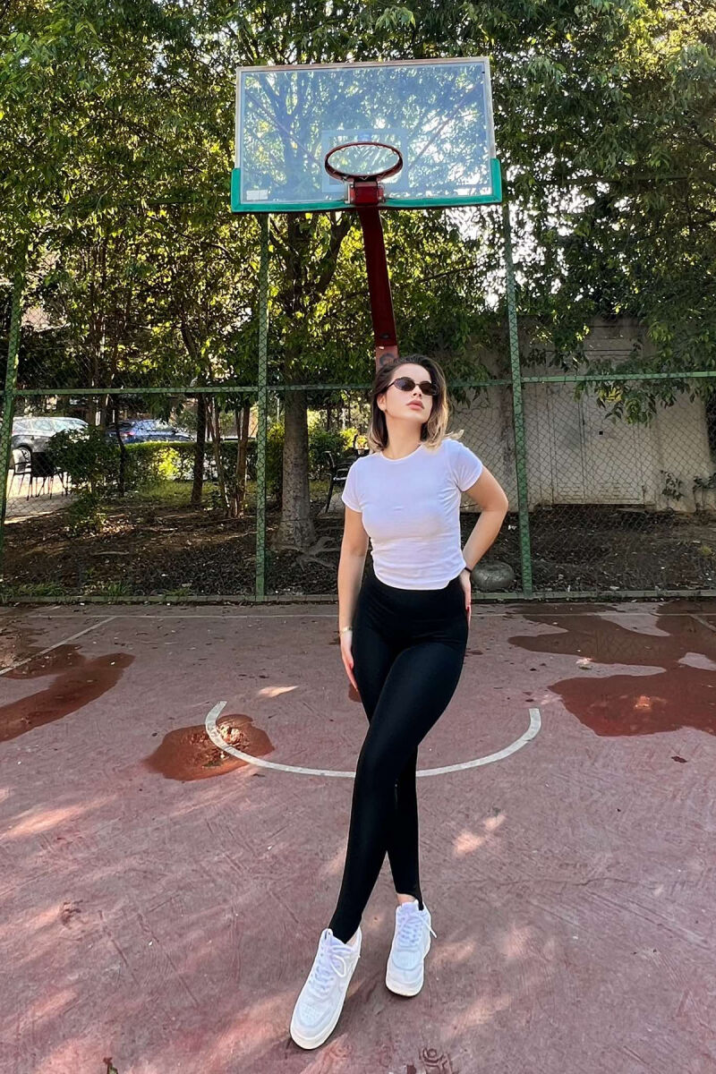  SIMPLE WOMEN LEGGINGS IN BLACK COLOR - 2