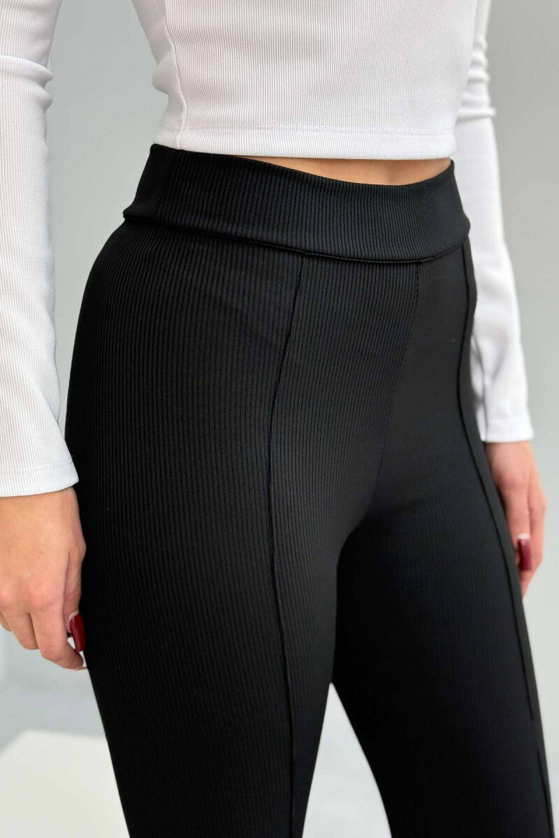 SIMPLE WOMEN LEGGINGS IN BLACK COLOR - 2