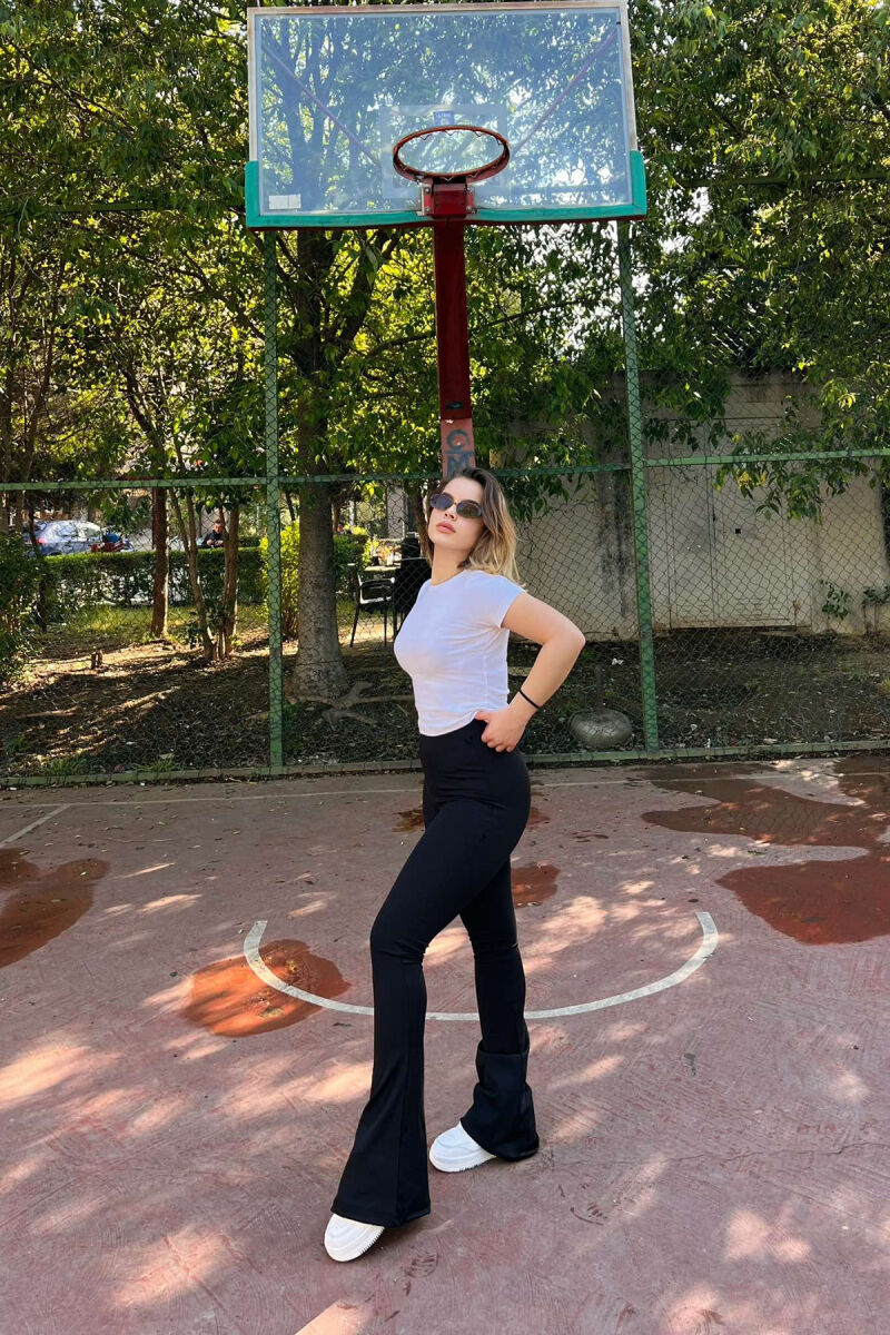 SIMPLE WOMAN LEGGINGS IN BLACK COLOR - 5