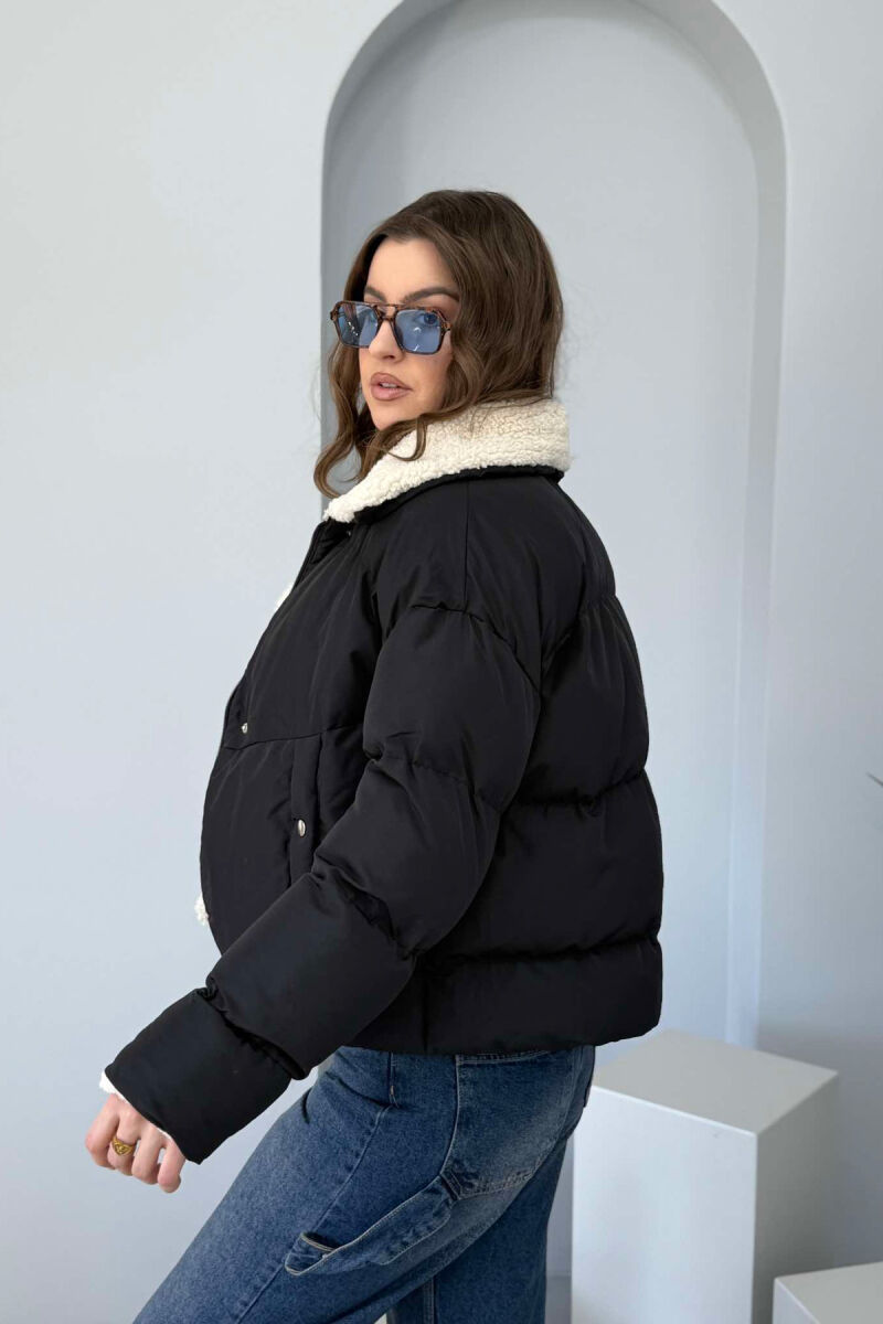 SIMPLE WOMEN PUFFER JACKET BLACK/ E ZEZE - 6