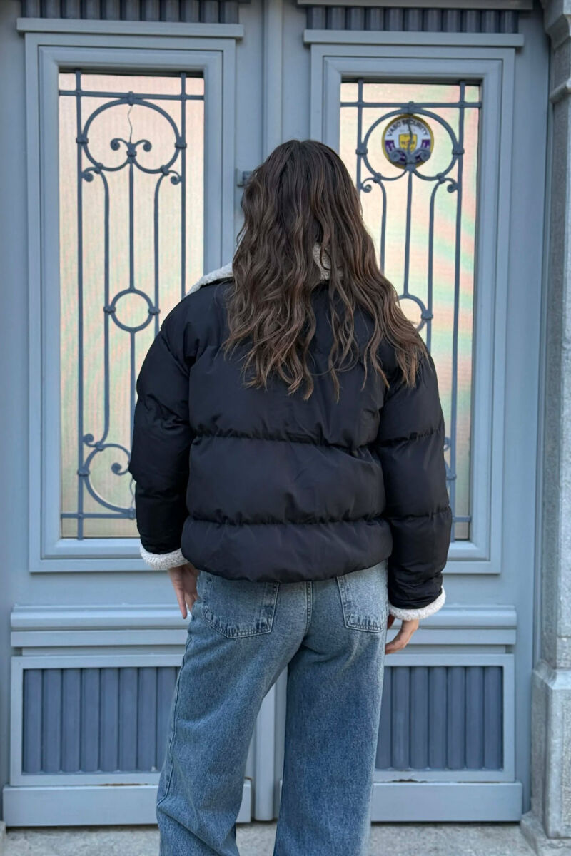 SIMPLE WOMEN PUFFER JACKET BLACK/ E ZEZE - 5