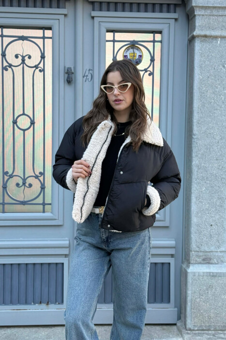 SIMPLE WOMEN PUFFER JACKET BLACK/ E ZEZE - 6