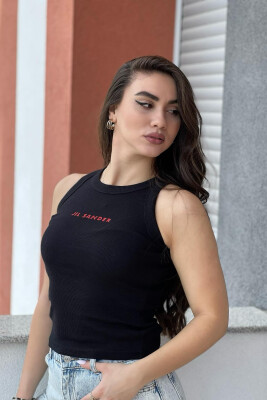 SIMPLE WOMEN TANK TOP BLACK/ E ZEZE 