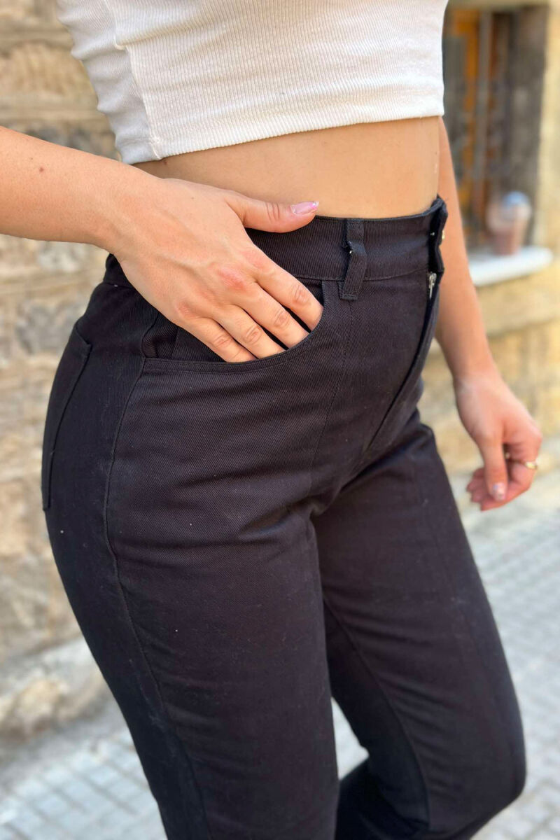 SIMPLE WOMEN TROUSERS BLACK/ E ZEZE - 5