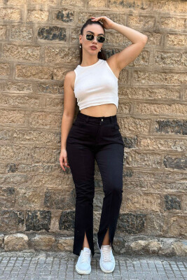 SIMPLE WOMEN TROUSERS BLACK/ E ZEZE 