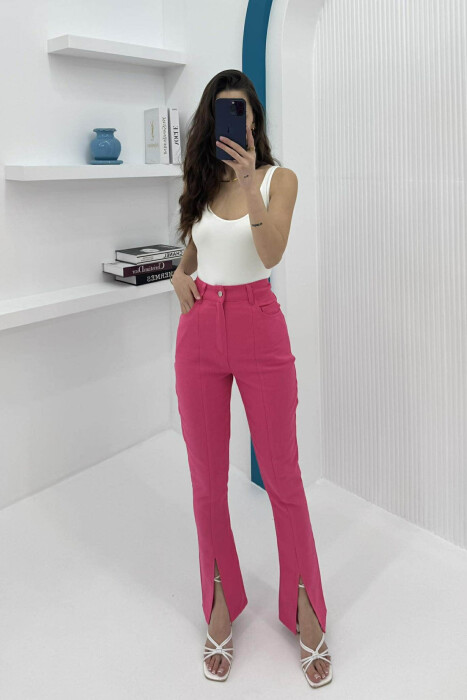 SIMPLE WOMEN TROUSERS PINK/ROZE - 2