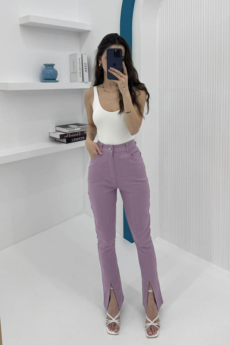 SIMPLE WOMEN TROUSERS PURPLE/LEJLA - 1