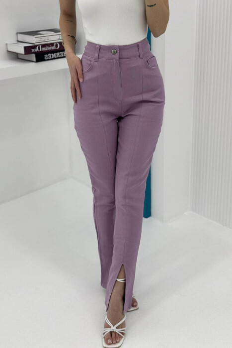 SIMPLE WOMEN TROUSERS PURPLE/LEJLA - 3