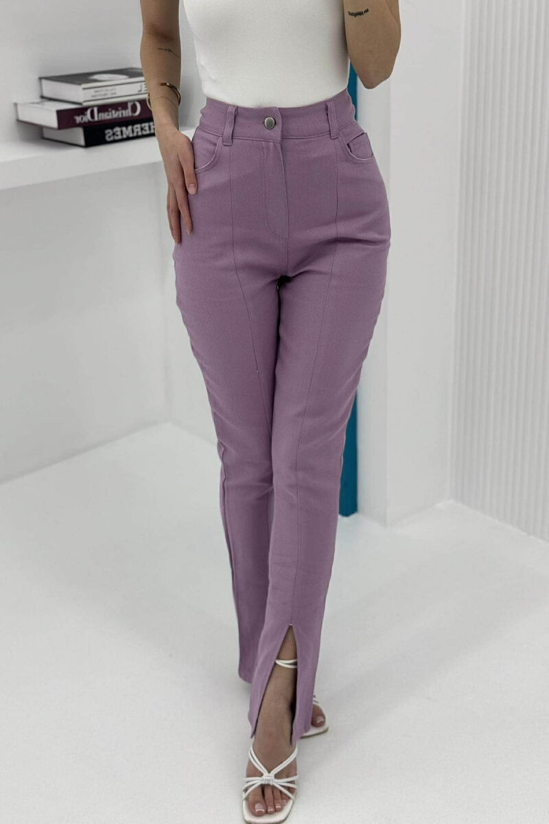 SIMPLE WOMEN TROUSERS PURPLE/LEJLA - 3