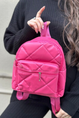 SIMPLE ZIPPER SMALL WOMAN BACKPACK FUCHSIA/CIKLAMI 