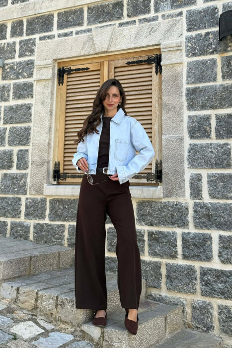 XHAKETE XHINS ME ZINXHIR PER FEMRA NE NGJYRE BLU TE ZBARDHUR - KLAUDIO FASHION