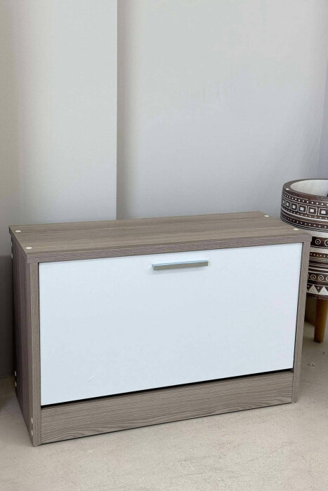 SINGLE TIER SHOE SHELF BEIGE/BEZHE - 1