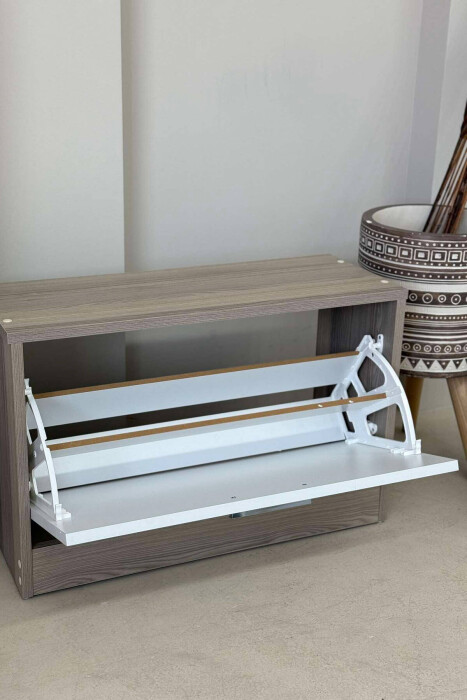 SINGLE TIER SHOE SHELF BEIGE/BEZHE - 2
