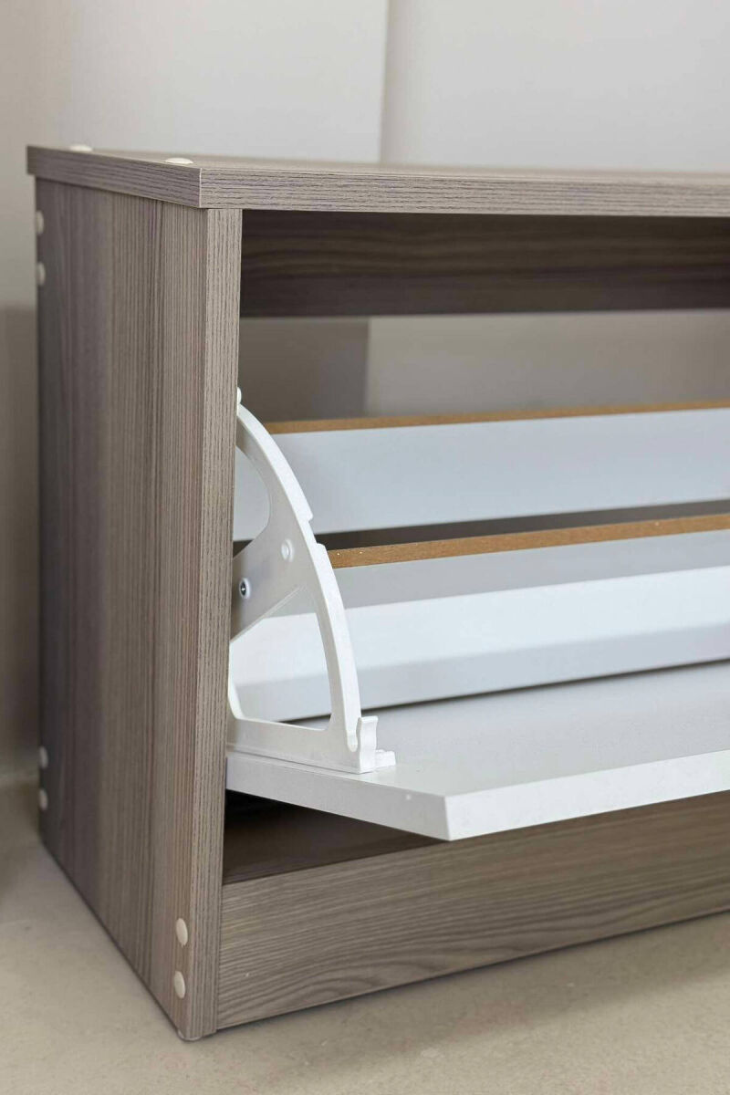 SINGLE TIER SHOE SHELF BEIGE/BEZHE - 3