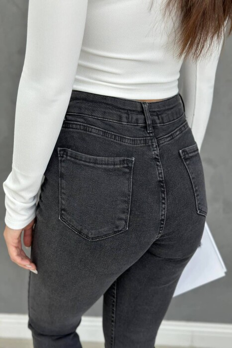 SKINNY HIGHT WAIST WOMAN JEAN DARK GREY/GEE - 4