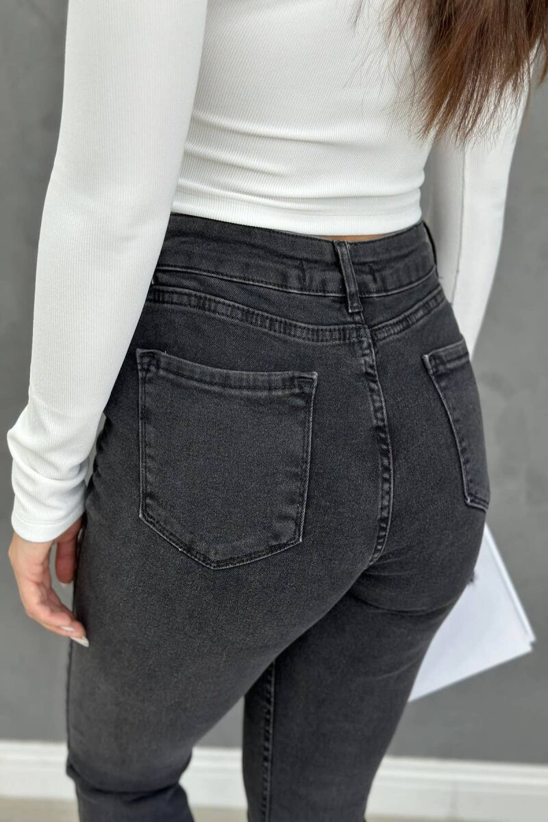 SKINNY HIGHT WAIST WOMAN JEAN DARK GREY/GEE - 4