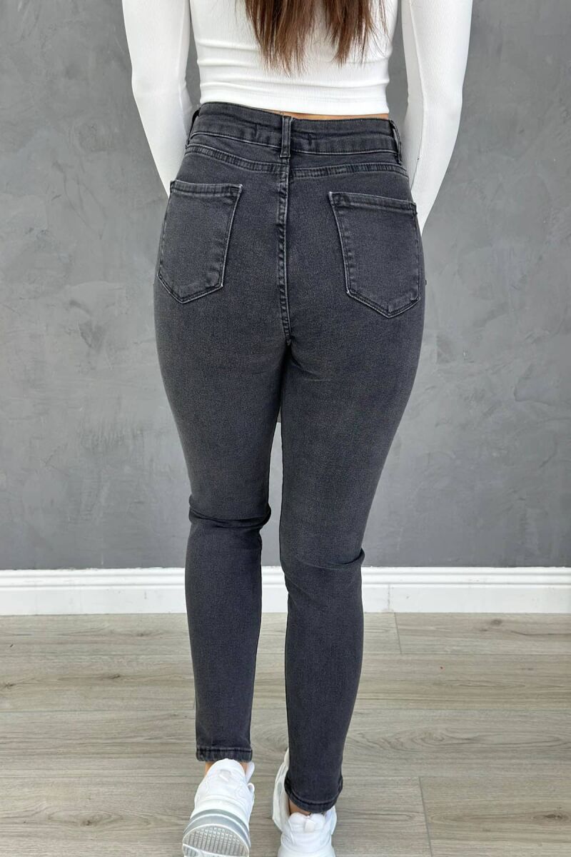 SKINNY HIGHT WAIST WOMAN JEAN DARK GREY/GEE - 5