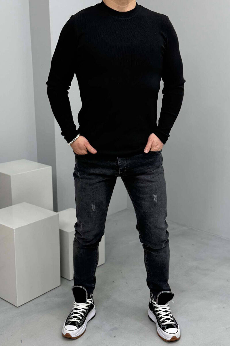 SKINNY MEN JEANS IN DARK GREY COLOR - 1