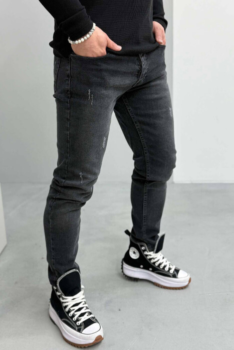 SKINNY MEN JEANS IN DARK GREY COLOR - 2