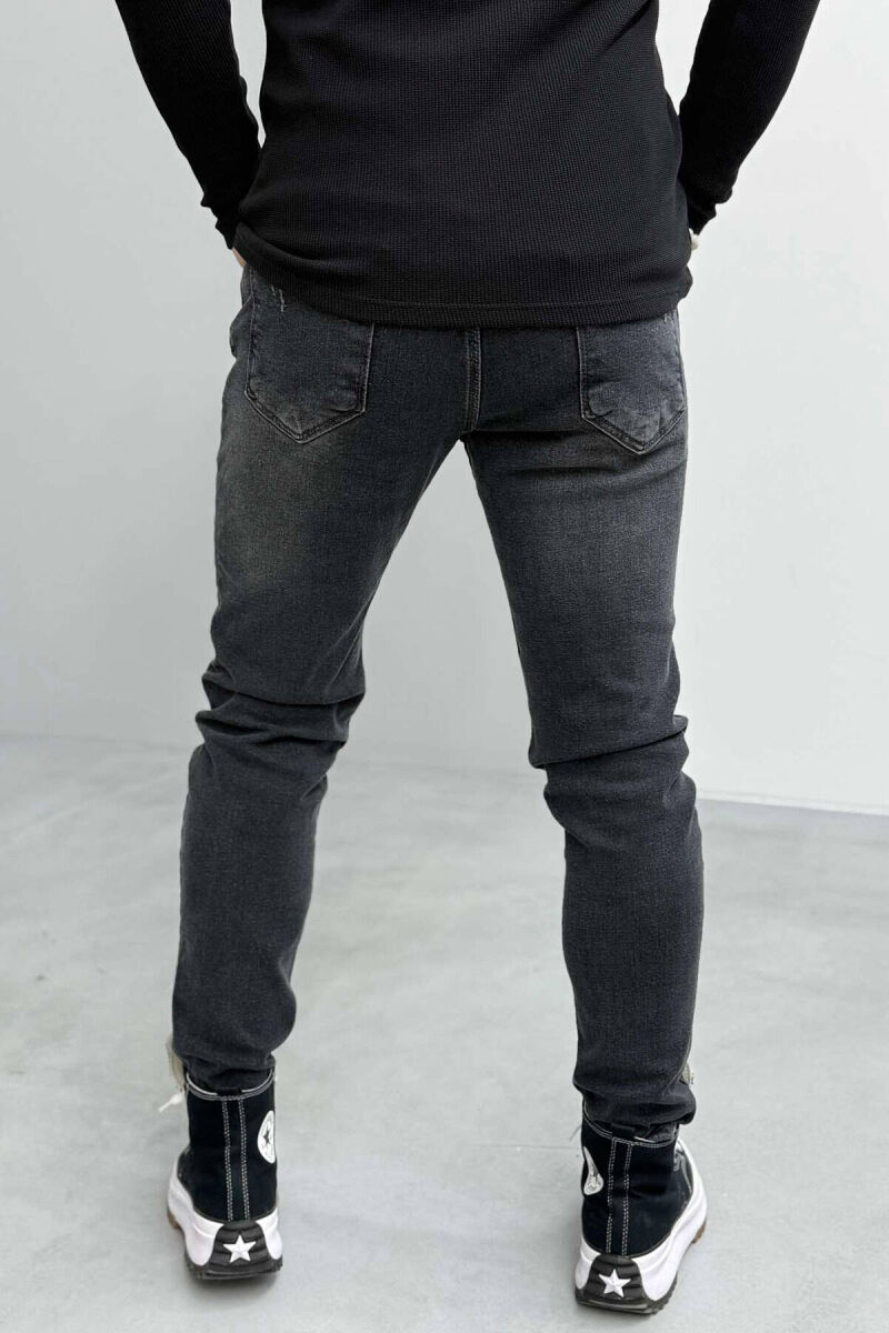 SKINNY MEN JEANS IN DARK GREY COLOR - 3