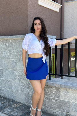 SKIRT+PANTS WOMAN SHORTS BLUE/BLU 