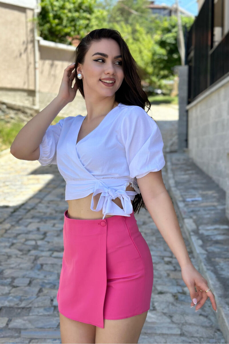 SKIRT+PANTS WOMAN SHORTS FUCHSIA/CIKLAMI - 1