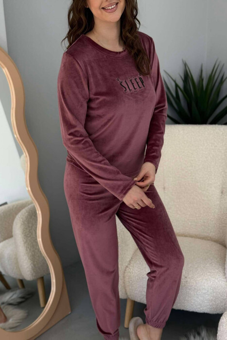 SLEEP WRITTING WOMEN PYJAMAS IN VINEGAR COLOR - 3