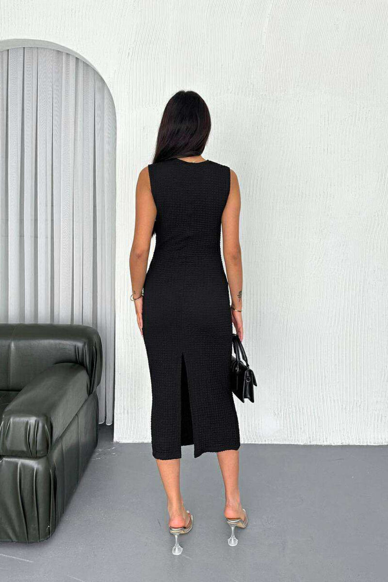 SLEEVELESS ONE COLOR LONG WOMEN DRESS BLACK/ E ZEZE - 2
