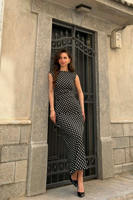 FUSTAN ME PIKA PER FEMRA NE NGJYRE TE ZEZE - KLAUDIO FASHION