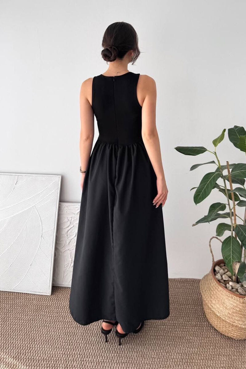 SLEEVELESS ROUND NECK WOMAN DRESS BLACK/ E ZEZE - 2