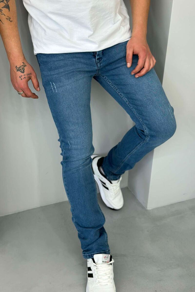 SLIM FIT DENIM MEN JEANS LIGHTBLUE/BZ - 1