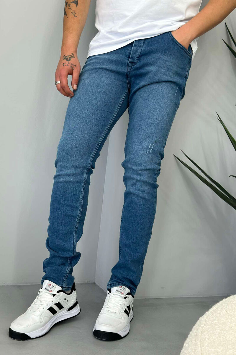 SLIM FIT DENIM MEN JEANS LIGHTBLUE/BZ - 3