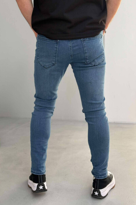 SLIM FIT SIMPLE ELASTIC MEN JEANS LIGHTBLUE/BZ - 3