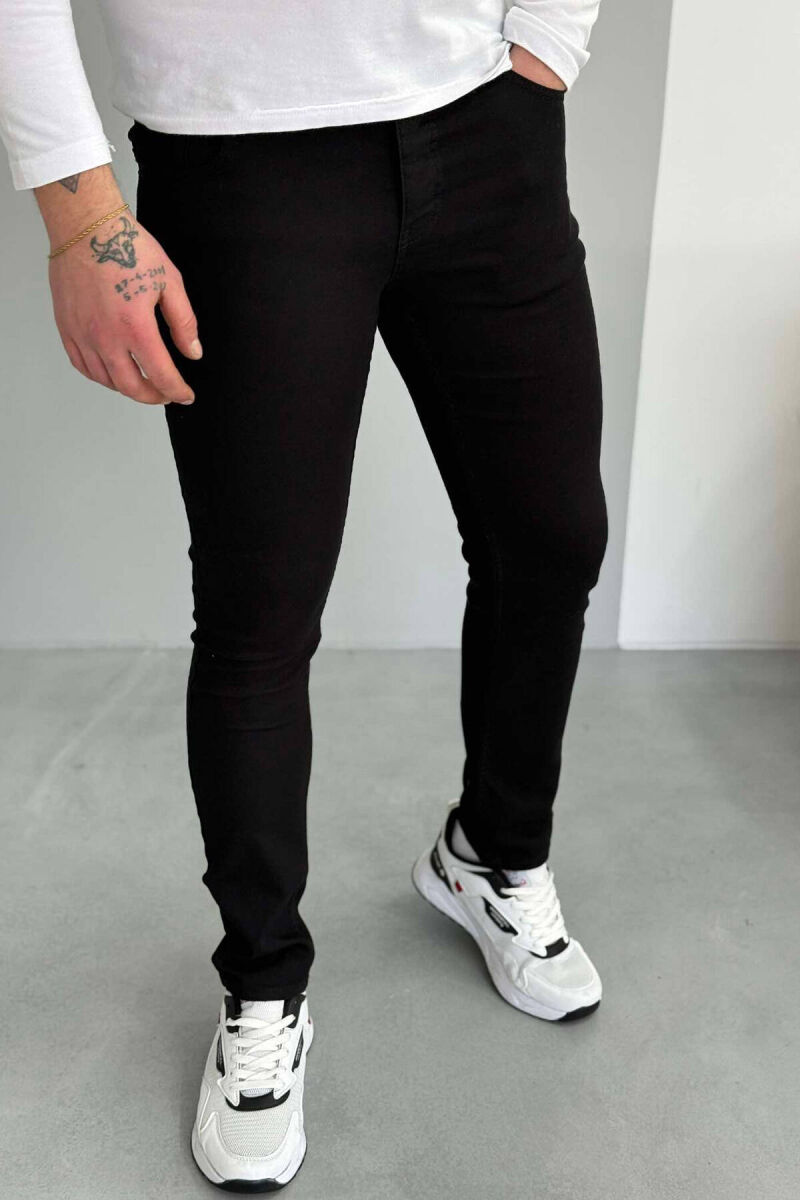 SLIM FIT MEN JEANS IN BLACK COLOR - 1