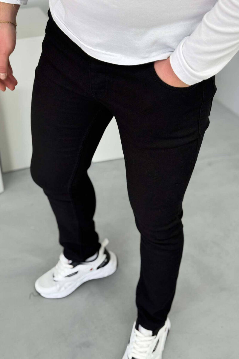 SLIM FIT MEN JEANS IN BLACK COLOR - 2