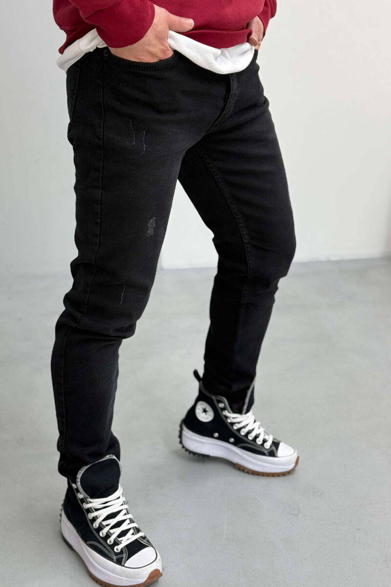 SLIM FIT MEN JEANS IN BLACK COLOR - 2