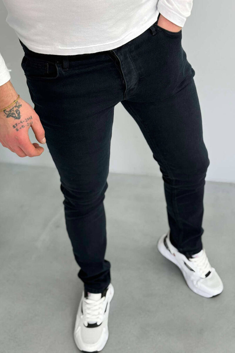 SLIM FIT MEN JEANS IN DARK BLUE COLOR - 1