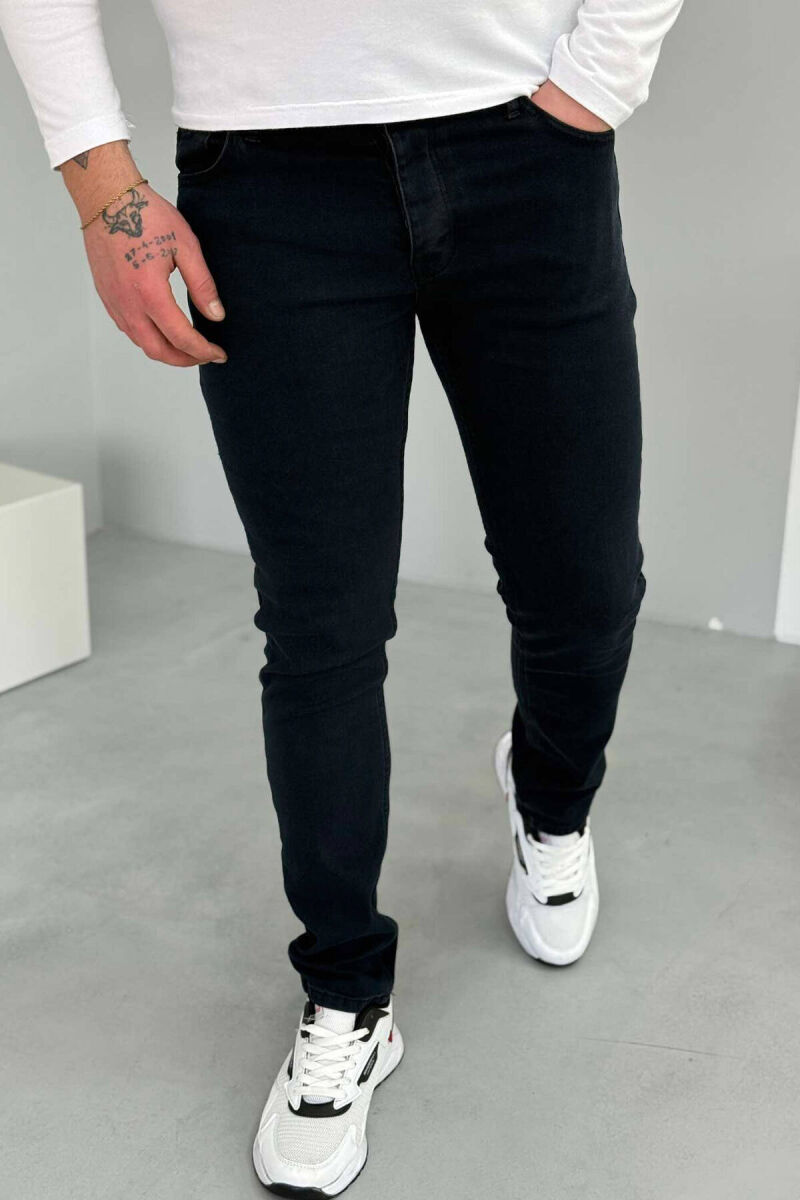 SLIM FIT MEN JEANS IN DARK BLUE COLOR - 2