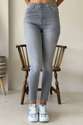 SLIM FIT ONE COLOR WOMEN JEANS GREY/GRI 