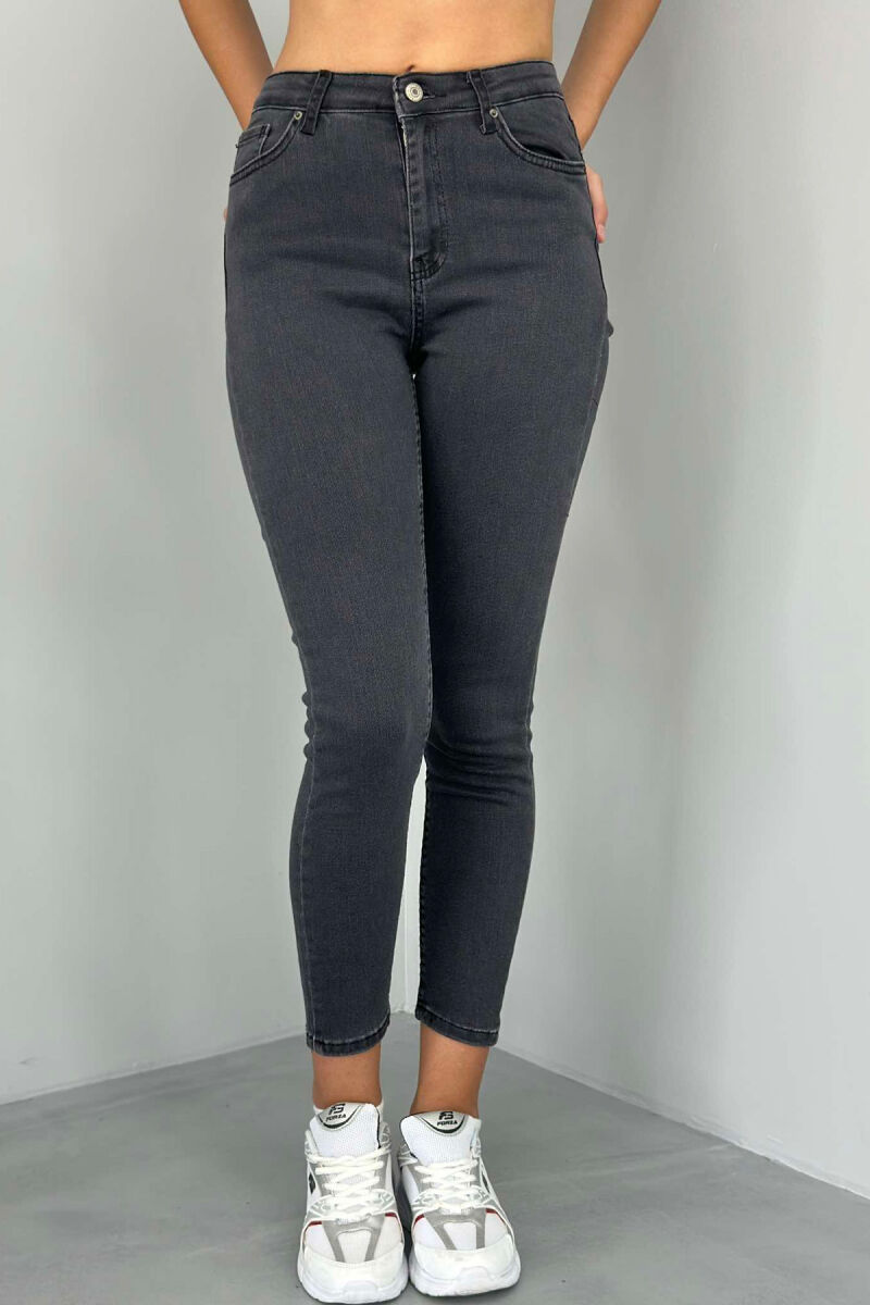 SLIM FIT SIMPLE WOMEN JEANS DARK GREY/GEE - 3