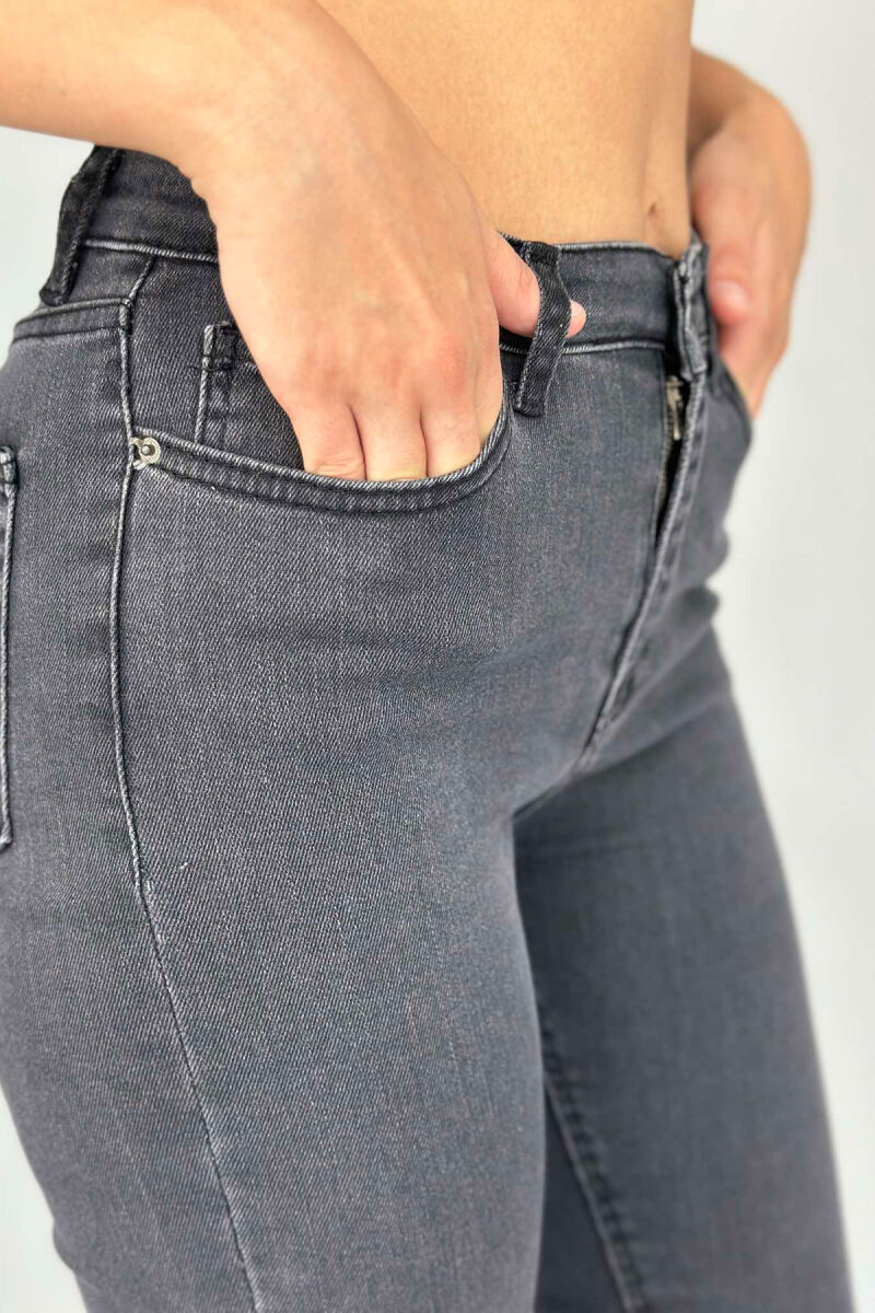 SLIM FIT SIMPLE WOMEN JEANS DARK GREY/GEE - 4