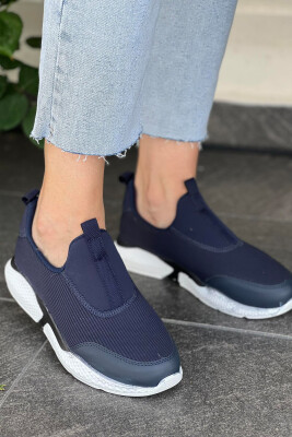 SLIP ON WOMEN SNEAKERS BLUE-WHITE/BLBA 