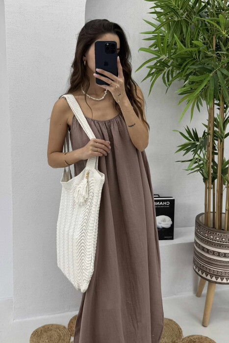 SMALL DETAIL CROCHET BEACH WOMEN BAG CREAM/KREM - KLAUDIO FASHION